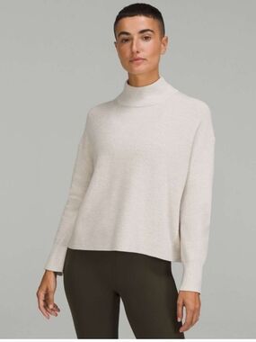 Lululemon Merino Wool-Blend Ribbed Turtleneck Sweater